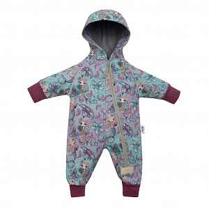 New Baby Softshellový kojenecký overal Mořské panny, vel. 98 (2-3r)