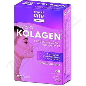 MaxiVita Beauty Mořský kolagen+kys.hyalur. cps.60