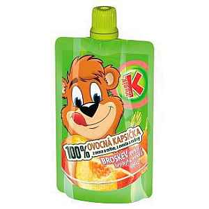KUBÍK 100% ovocná kapsička broskev-mrkev-jablko 100g