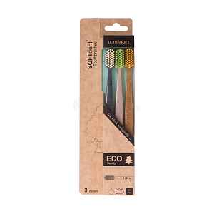 Soft Dent Eco zubní kartáček ultra soft 3 ks - 100 dní na vrácení zboží