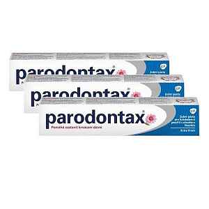 Parodontax Zubní pasta se svěží příchutí Extra Fresh Tripack  3 x 75 ml