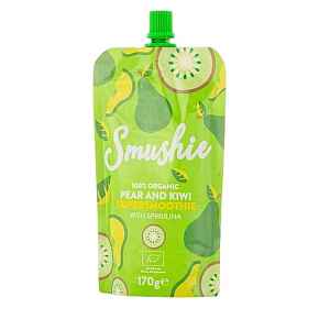Salvest Smushie BIO Ovocné smoothie s hruškou, kiwi a spirulinou 170g