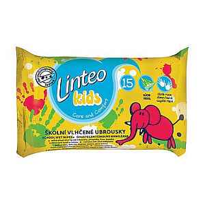 Vlhčené ubrousky LINTEO Kids školní 15ks