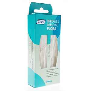 TePe Nit Bridge & Implant Floss, 30 ks vláken