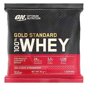 Optimum Nutrition Sample 100% Whey Gold Standard lahodná jahoda 30g