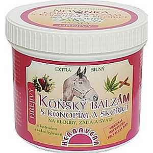 Koňský balz.HERBAVERA hřej. konopí a skořice 500ml