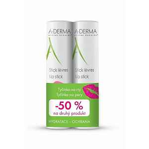 A-derma Tyčinka na rty DUO 2x4 g