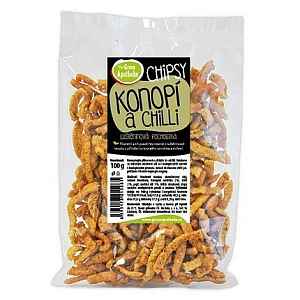 Green Apotheke Chipsy s konopím a chilli 100g