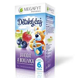 Megafyt Dětský čaj jahoda a borůvka 20x2g