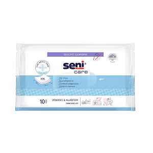 Seni care Vlhčené ubrousky s vitamínem E a allantoinem 10 ks
