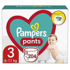 PAMPERS Kalhotky plenkové vel. 3 (6-11 kg) 204 ks