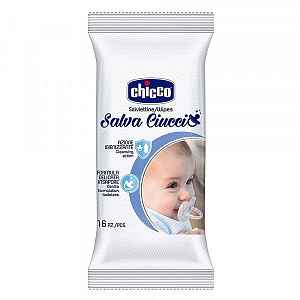 CHICCO Ubrousky vlhčené na dudlík 16 ks
