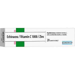 Echinacea/Vitamin C 1000 /Zinc Generica šumivé tablety 20