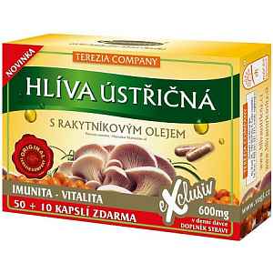 Terezia Hlíva ústřičná s rakytníkovým olejem 50+10 kapslí