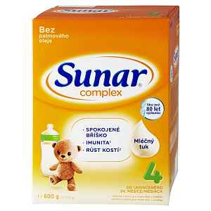 SUNAR Complex 4 Pokračovací batolecí mléko od 24 měsíců 600 g