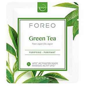 Foreo Plátýnková maska Green Tea 3x6g