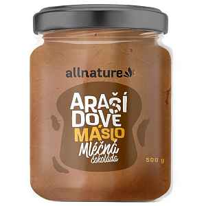 Allnature Arašídové máslo s mléčnou čokoládou 500g