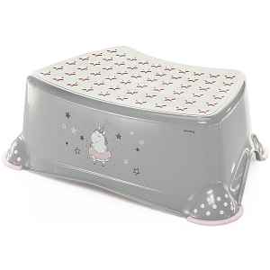 Stupínek k WC/umyvadlu "Unicorn", Grey/Pink 1ks