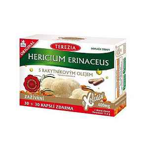 Terezia Hericium erinaceus s rakyt.olejem 30+30 kapslí ZDARMA