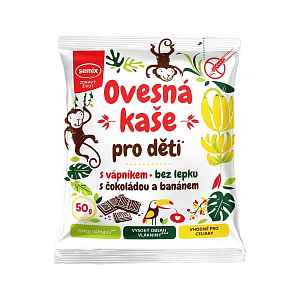 SEMIX Ovesná kaše pro děti s vápníkem s čokoládou a banánem 50 g