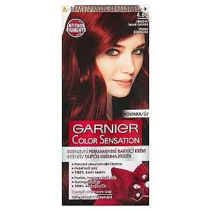 Garnier Color Sensation Intenzivní permanentní barvicí krém intenzivní tmavě červená 4.60