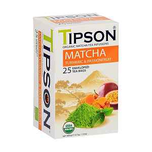 TIPSON Matcha Turmeric & Passion Fruit 25 sáčků BIO