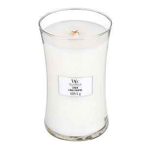 WoodWick Vonná svíčka váza Linen  609,5 g