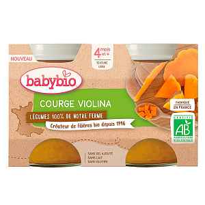 BABYBIO Dýně Violina z naší vlastní ekofarmy 2x130 g