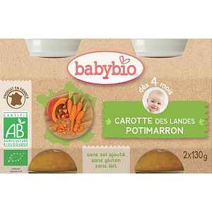BABYBIO Mrkev s dýní 2x130 g