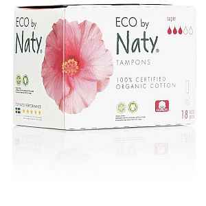 Dámské ECO tampóny Naty (18 ks) - super