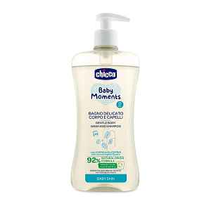 CHICCO Šampon jemný na vlasy a tělo s dávkovačem 500 ml