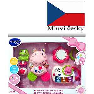 Vtech První dárek pro miminko CZ - růžový