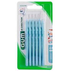 GUM mezizubní kartáčky BI-DIRECTION modr 0.9mm 6ks B2314M6