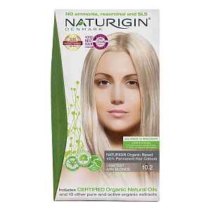 NATURIGIN Organic Based 100% Permanent Hair Colours Lightest Blonde Ash 10.2 barva na vlasy 115 ml