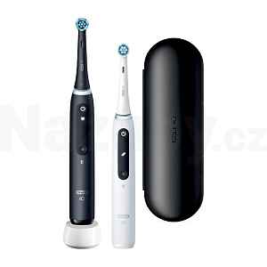 Oral-B iO Series 5 Duo Black+White magnetický zubní kartáček 2 ks - 100 dní na vyzkoušení produktu