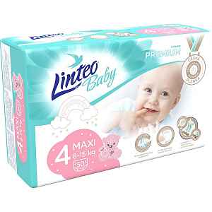 LINTEO BABY Plenky Baby Prémium MAXI (8-15 kg) 50 ks