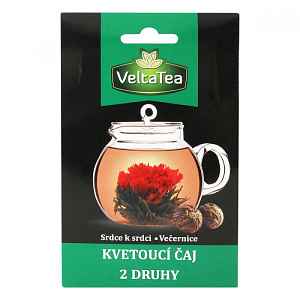 VELTATEA Kvetoucí čaj Srdce k srdci+Večernice 2ks