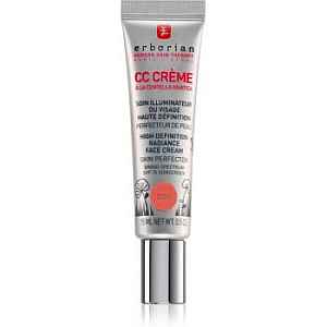 Erborian CC Crème Centella Asiatica rozjasňující krém pro jednotný tón pleti SPF 25 malé balení odstín Doré 15 ml