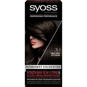 Syoss Permanent Coloration permanentní barva na vlasy odstín 3-1 Dark Brown