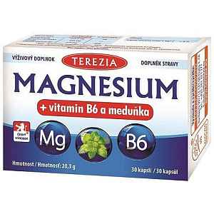 Terezia Magnesium+vitamin B6 a meduňka cps.30