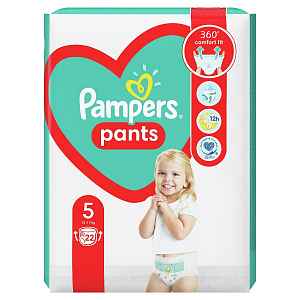 Pampers Pants vel. 5 12-17 kg plenkové kalhotky 22 ks