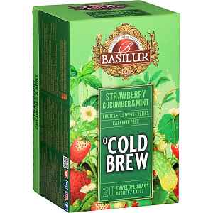 BASILUR Cold Brew Strawberry Cucumber & Mint 20x2g