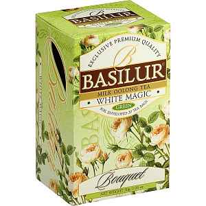 BASILUR Bouquet White Magic zelený čaj 20 sáčků