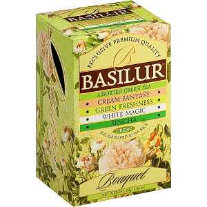 BASILUR Assorted Green Bouquet zelený čaj 20 sáčků