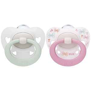 NUK Dudlík Signature 0-6m 2 ks box holka