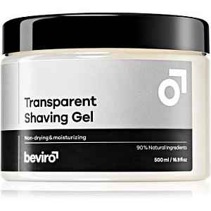 Beviro Transparent Shaving Gel gel na holení pro muže 500 ml
