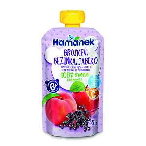 HAMÁNEK Broskev, bezinka, jablko 100 g