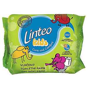 Toaletní papír LINTEO Kids vlhčený 60ks náplň - poslední kus skladem