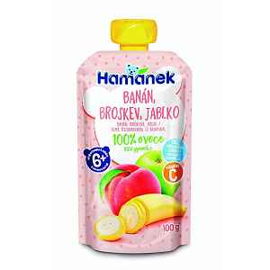 HAMÁNEK Banán, broskev, jablko 100 g
