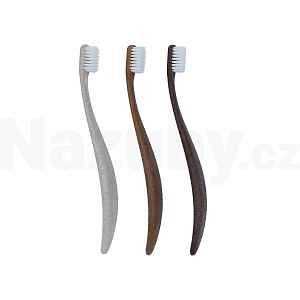 Promis Ekologický zubní kartáček set Wood Soft přírodní 3 ks